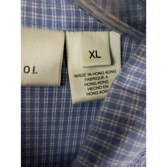 Susan Bristol Womens XL Blue Button Up Shirt Vintage Cotton blend - Picture 3 of 9